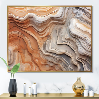 Marbre abstrait avec reproduction de l'espace IV, reproduction d'art sur toile