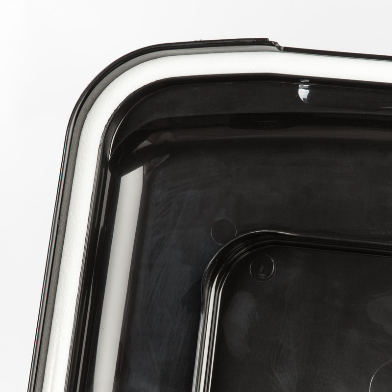 Black 67-Quart Airtight Plastic Pet Food Storage Container
