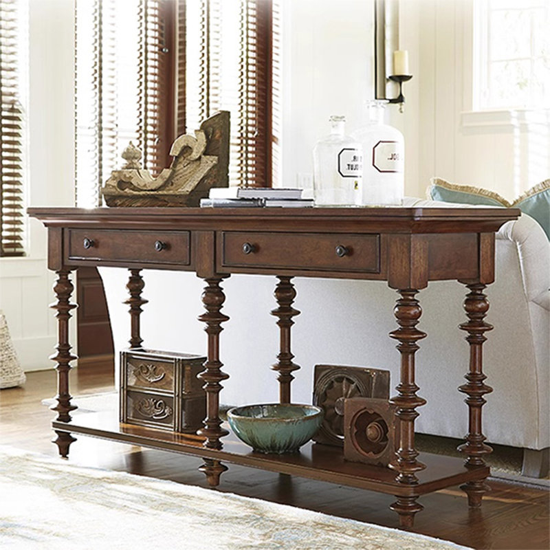 Elegant and refined console table, 37.4" H x 59.05" W x 17.71" D