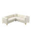 Canapé d'angle surdimensionné de 81,5 pouces, canapé modulaire en forme de L, canapés d'angle 5 places avec 3 coussins pour le salon, la chambre à coucher, un appartement, un bureau-1566241902