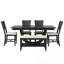Ensemble de table de salle à manger en bois 6 pièces avec banc long et 4 chaises-234101177