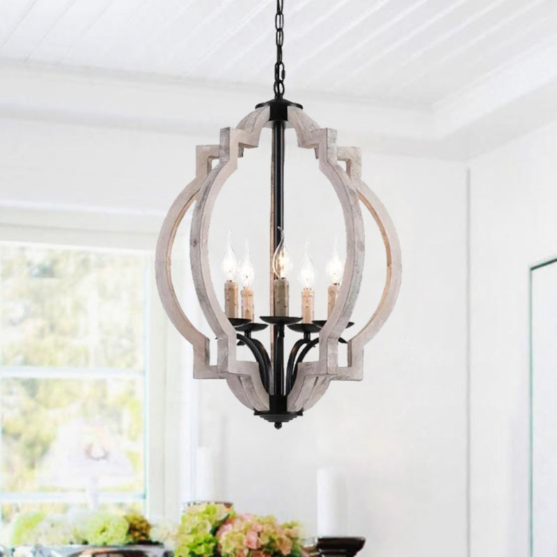 5 - Light Lantern Geometric Chandelier