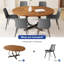 Ensemble de table de salle à manger ronde de 59 po Clanton-125371794-125371793-125371790