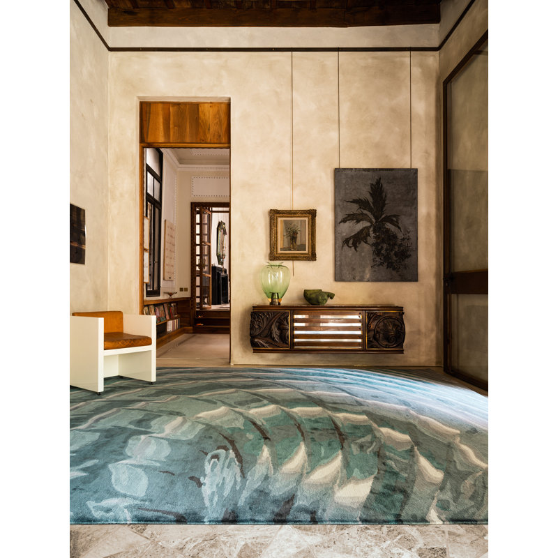 Chihuly River Jade Area Rug, Rectangle 8' x 10'