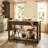 Zoey 56.5" Wooden Kitchen Island with Drawers & Open Storage Shelves-129745388