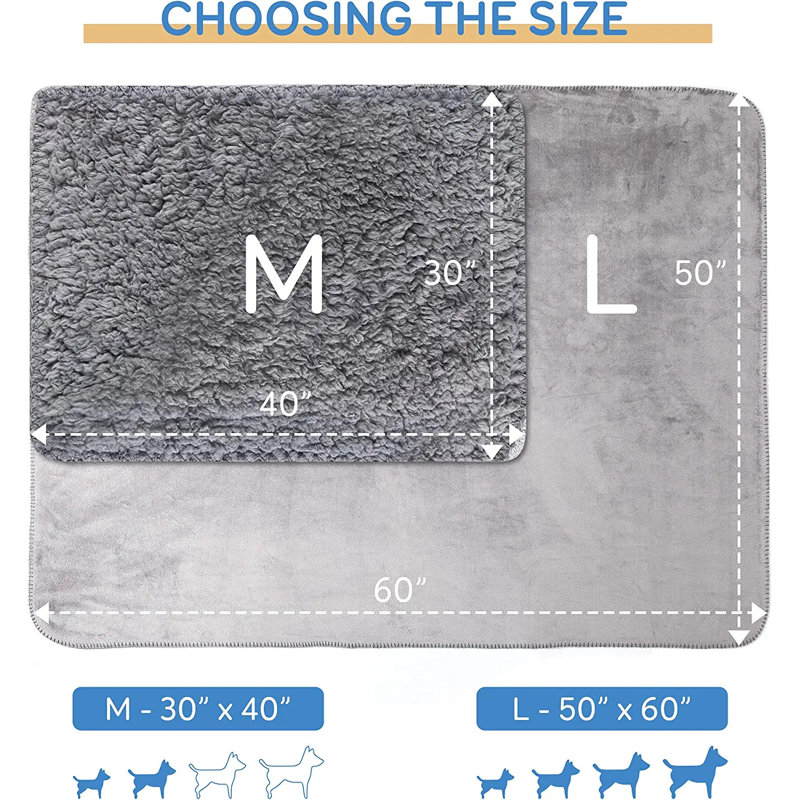 Outdoor Pet Blanket, Gray, 60" x 80"
