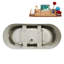 Baignoire autoportante 67 "avec drain interne Streamline-101697825