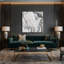 Abstrait art fluide sur toile grise 90-1878961681