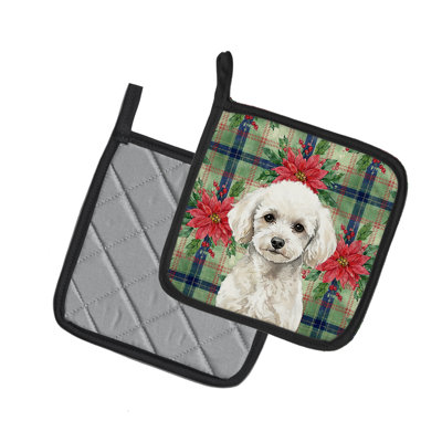 Paire de porte-casseroles Toy Poodle