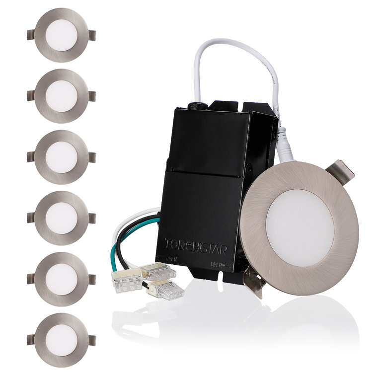 3.35'' Dimmable Air-Tight IC Rated LED Canless Recessed Lighting Kit