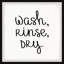 Wash, Rinse and Dry 1 Piece Single Picture Frame Wall Art-1302640617