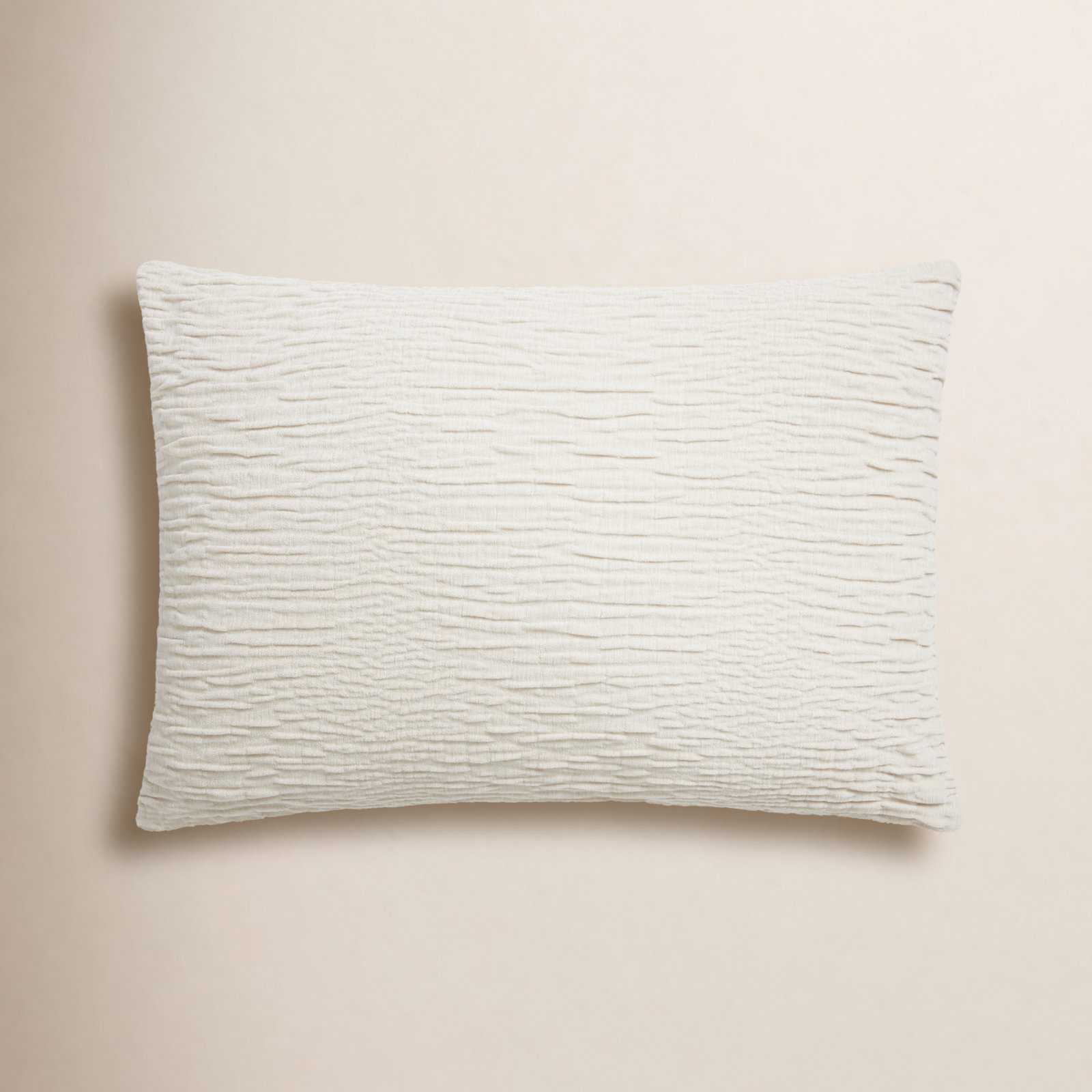 Edan Throw Pillow, 16"H x 26"W, Silver, Polyester/Polyfill