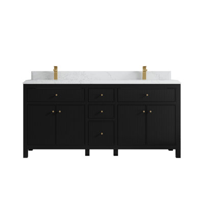Ensemble de meuble-lavabo double 72 "