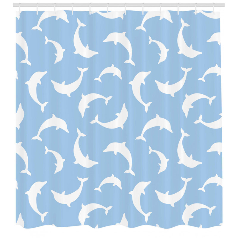 Shower Curtain with Hooks Included, 70" H x 69" W