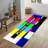 Plush Pile Soft Printed Rug with Intricate Floral Design for Enhanced Room Aesthetics in Vibrant Multicolor Shades-783611401