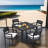 Savone 4 - Person Patio Dining Set with Square Table , Sunbrella® Cushions Included