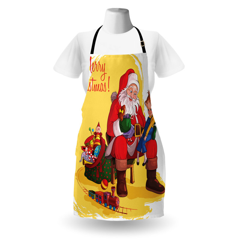 Tablier de Noël sans motif bavoir