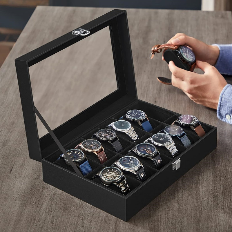 Medium Density Fibreboard Watch Box + Dividers