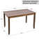 Majidah Solid Wood Base Dining Table