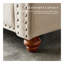 Canapé modulaire en tissu d'ameublement en lin avec rangement-1033950995