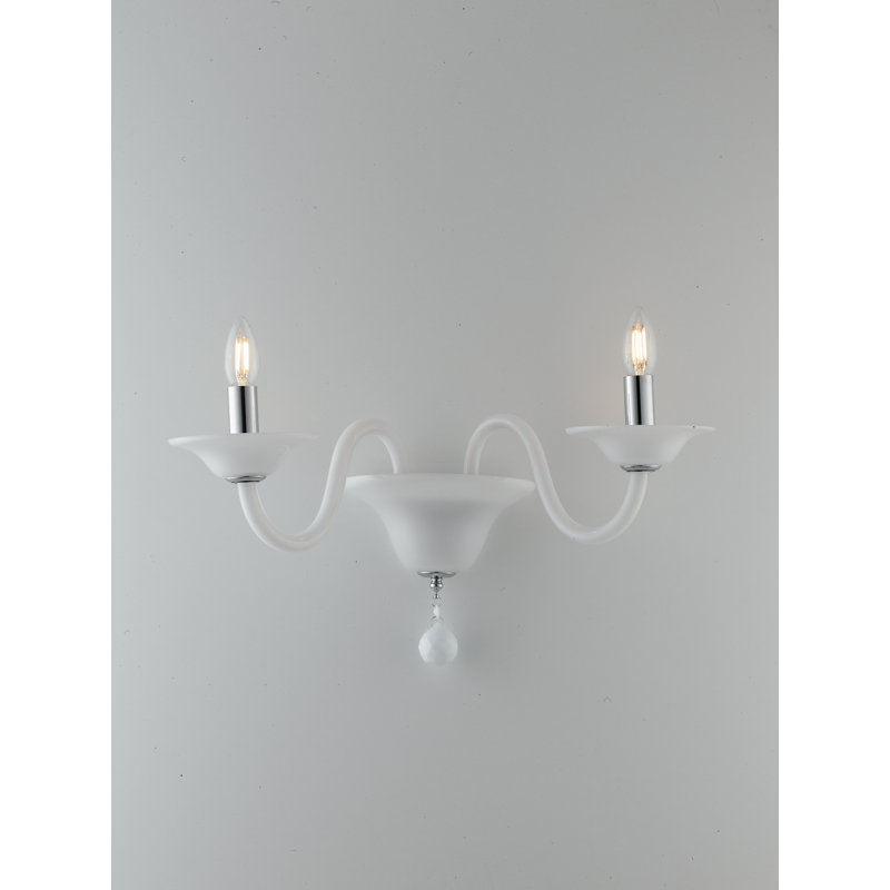 Ferrante Glass Candle Wall Light