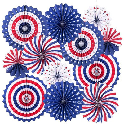 12-Piece Hanging Fan Set