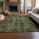 Premium Machine Washable Cerrito AMF570 Olive Rug