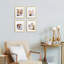 Ensemble de 5 cadres photo 8 x 10 avec passe-partout ou 11 x 14 sans cadre photo mural, doré