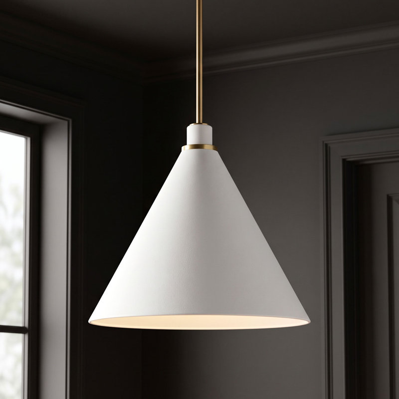 Luminaire suspendu conique à 1 lumière Kieon