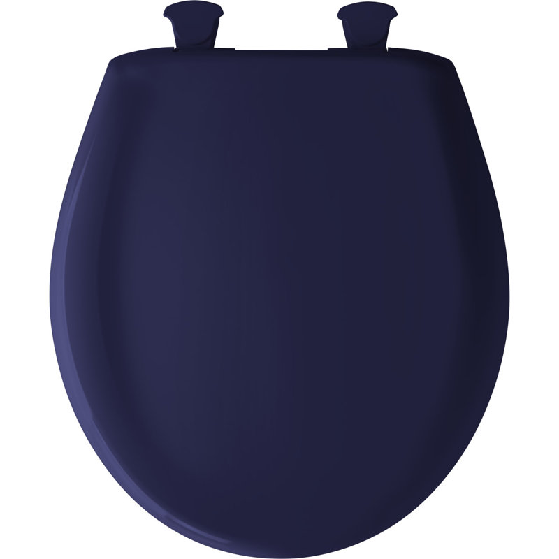 Round Toilet Seat and Lid, Colonial Blue