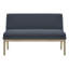 Banc de salle à manger rembourré en polyester 2 places Bethea-128879228