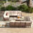 12-person Seat U-shaped Outdoor Sectional Set