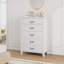 Commode haute 5 tiroirs blanche-131647340