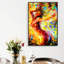 Portrait de femme passionnée danseuse, impressions sur toile colorées pour le décor de chambre à coucher de salon-104074526-104074527