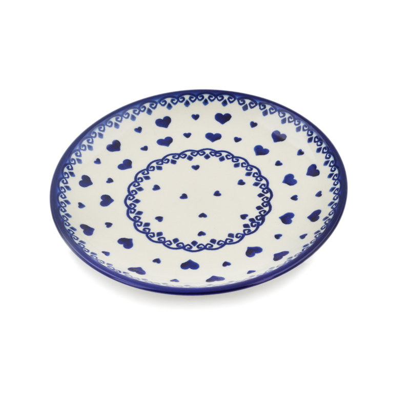 Assiette d’apéritif de poterie polonaise 8 po