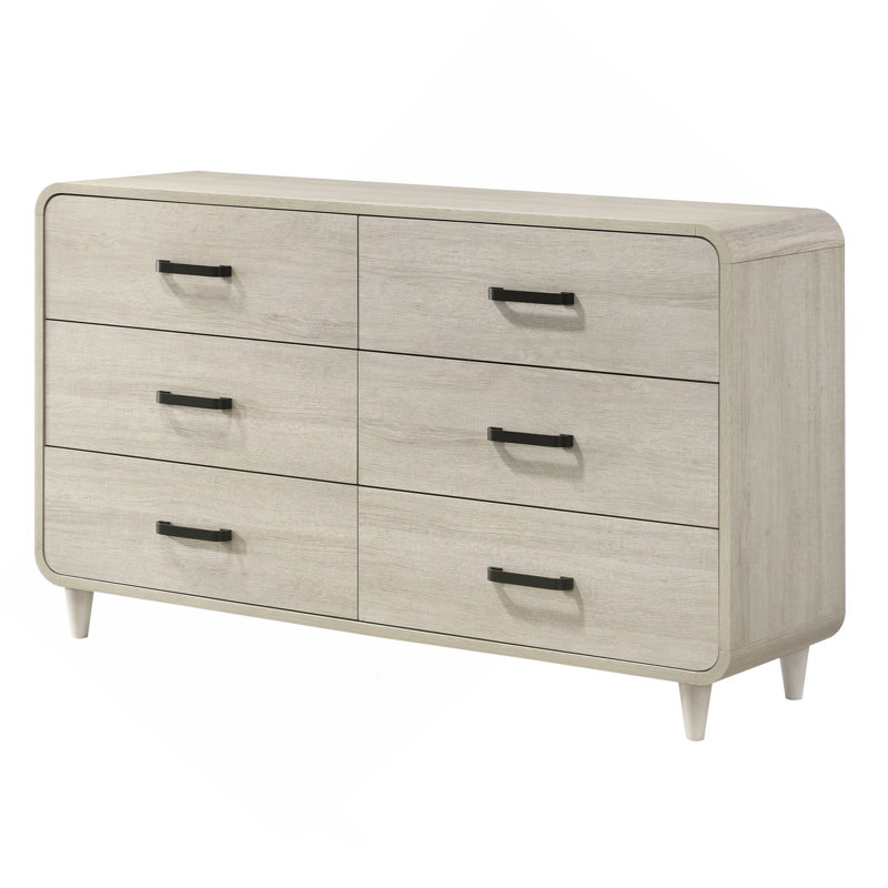 Meuble de rangement contemporain en bois avec 1 tiroir et 6 tiroirs