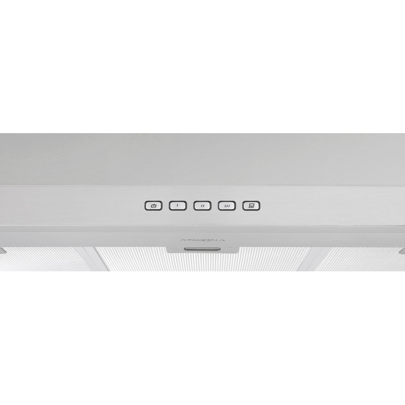 Ancona 30" Stainless Steel 440 CFM Convertible Wall Range Hood with Mesh Filter, Stainless Steel