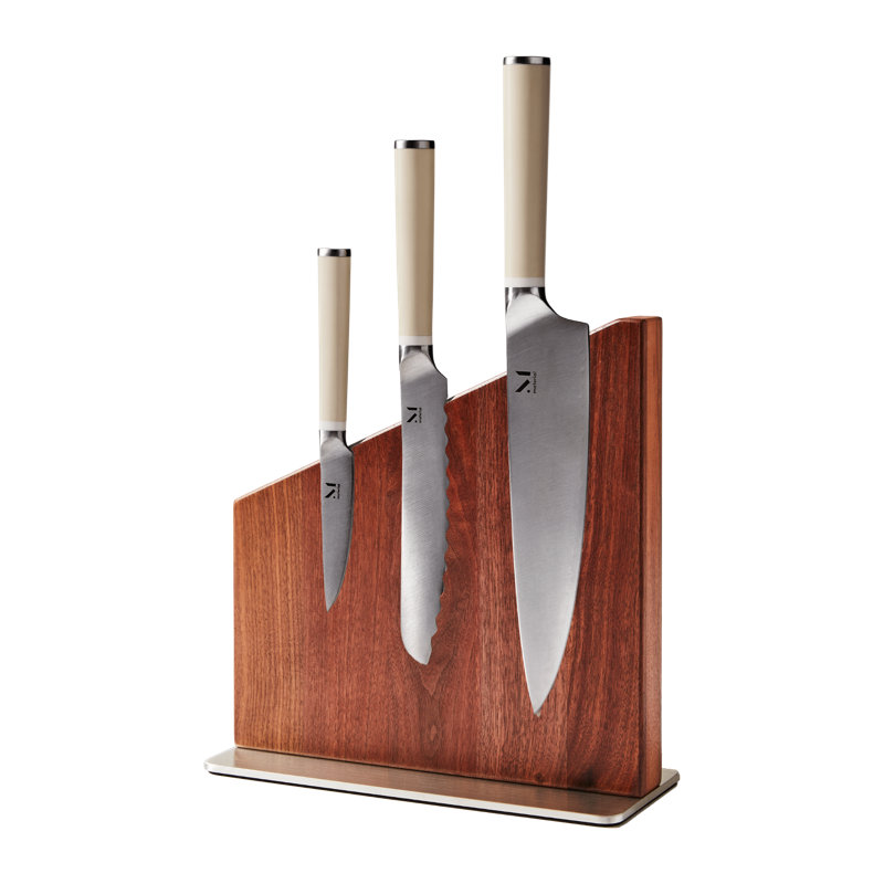 The Knives + Stand - Chef's Knife Set w/ Magnetic Holder