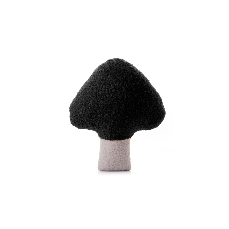 Coussin noir et blanc de qualité supérieure, 15,0 po x 13,8 po | 100% polyester, bourre de fibres de perles | Support doux et confortable pour la décoration intérieure, le salon et la chambre à coucher | Conception élégante pour une détente ultime