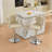 Swivel Velvet Barstools Adjusatble Seat Height From, Chrome Base Bar Stools With Backs Comfortable Tufted For Home Pub And Kitchen Island, Set Of 2-605884121-632557585