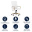 Chaise de bureau ergonomique pivotante à haut dossier - Basics by Wayfair ™-44017395-122619326