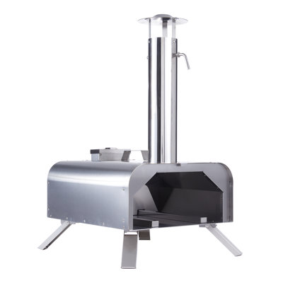 Living And Home Stainless Steel Wood Burning Pizza Oven