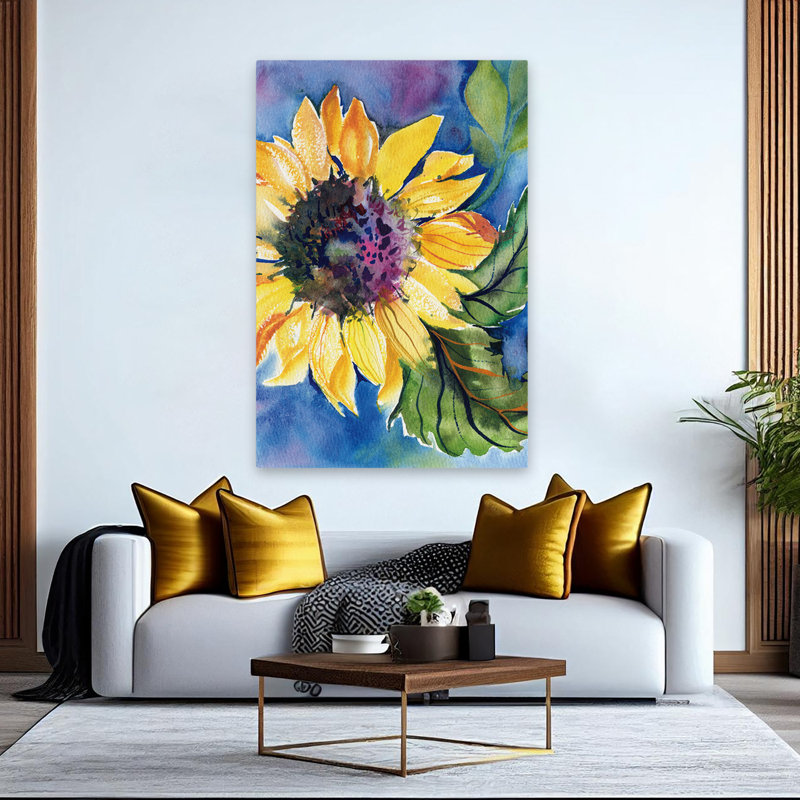Jardin et ensoleillé contemporain, H 60 po x l 40 po