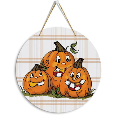 Fall Halloween Decorations For Home, Welcome Sign for Front Door