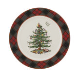 Spode Christmas Tree Tartan 11" Dinner Plate