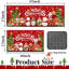 Ensemble de 2 tapis de cuisine antidérapants de Noël, tapis de sol lavable avec motif de famille des Fêtes, décor de Noël d'hiver pour évier, entrée et cuisine