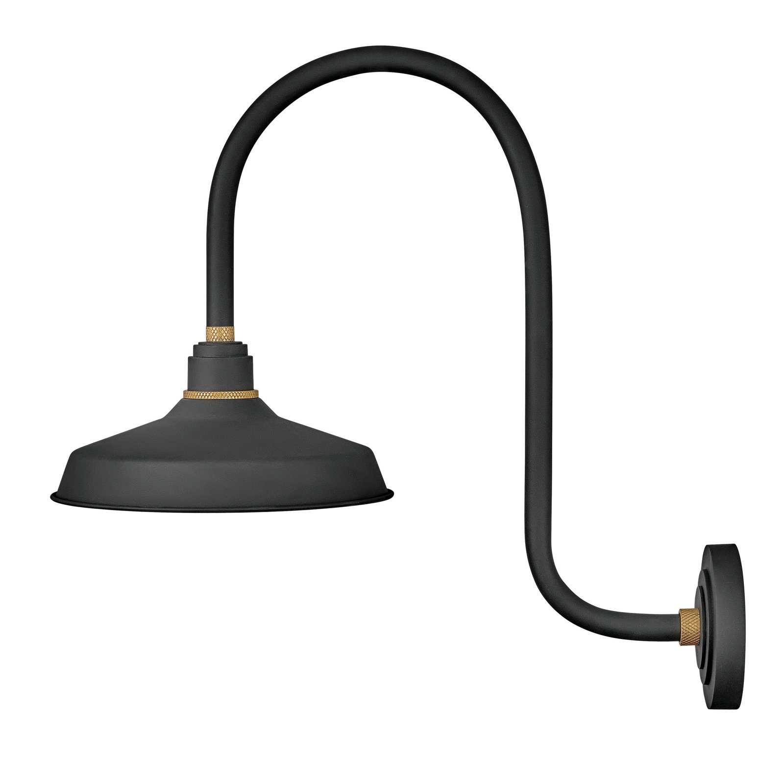 Bertram Single Light Bell Outdoor Wall Light, Brown, 17" H x 12" W x 20" D