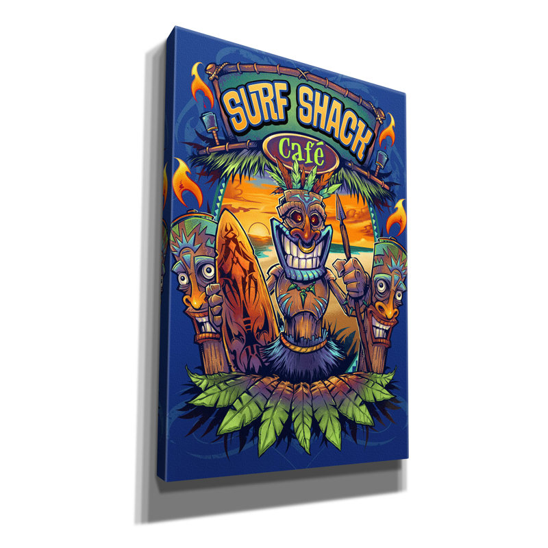Adaisha Big Kahuna Tiki Man «Licensing on Canvas», H 60 po x l 40 po x P 1,5 po