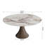 Table de salle à manger moderne en pierre brillante avec piédestal en bois massif pour 4/6/8/10-654570428-654570429