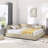 Full Velvet Upholstered Bed Frame, Sofa Style, Backrest-798725412-798725419